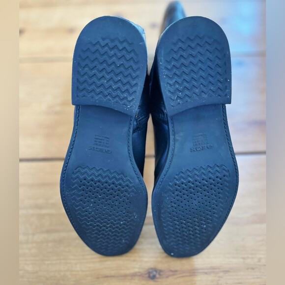 Geox Black Leather Knee-High Boots Size 39 (US 8) - Picture 12 of 13